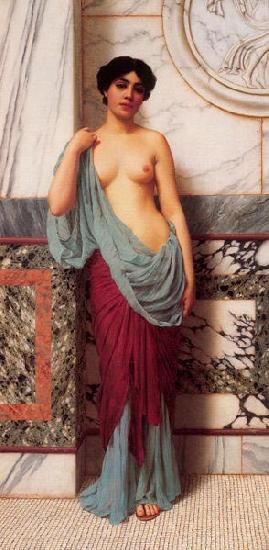 John William Godward At the Thermae oil painting image